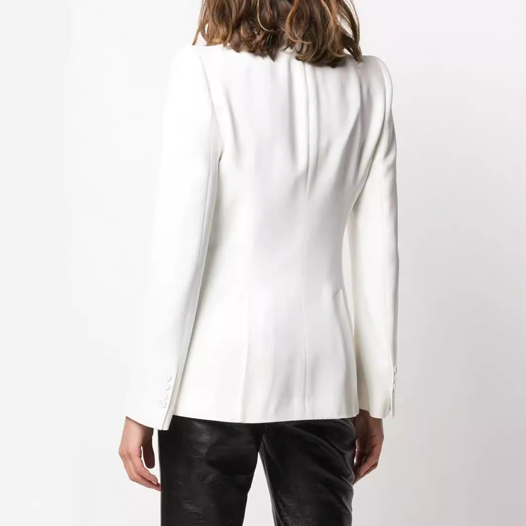Damen Vegane Lederhose im Geradschnitt mit hoher Taille und dezentem Bootcut Echoarchiv