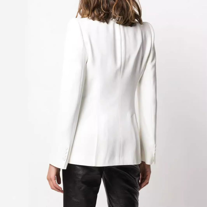 Damen Vegane Lederhose im Geradschnitt mit hoher Taille und dezentem Bootcut Echoarchiv