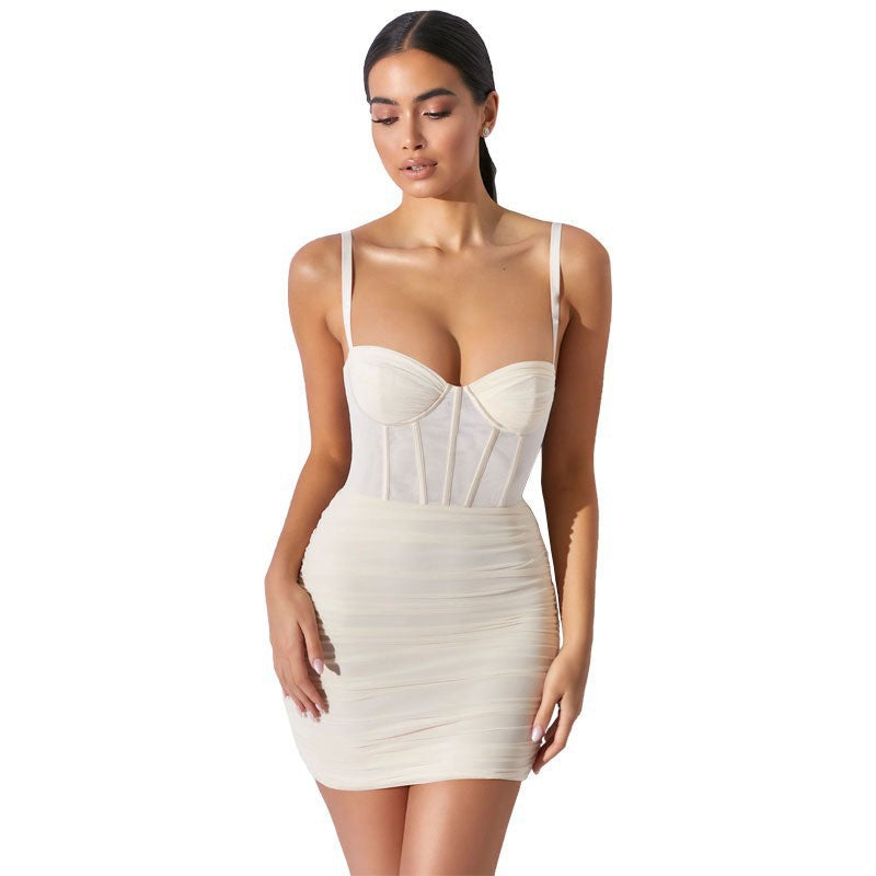 Damen Tailliertes Minikleid mit Korsett-Design Echo Archiv