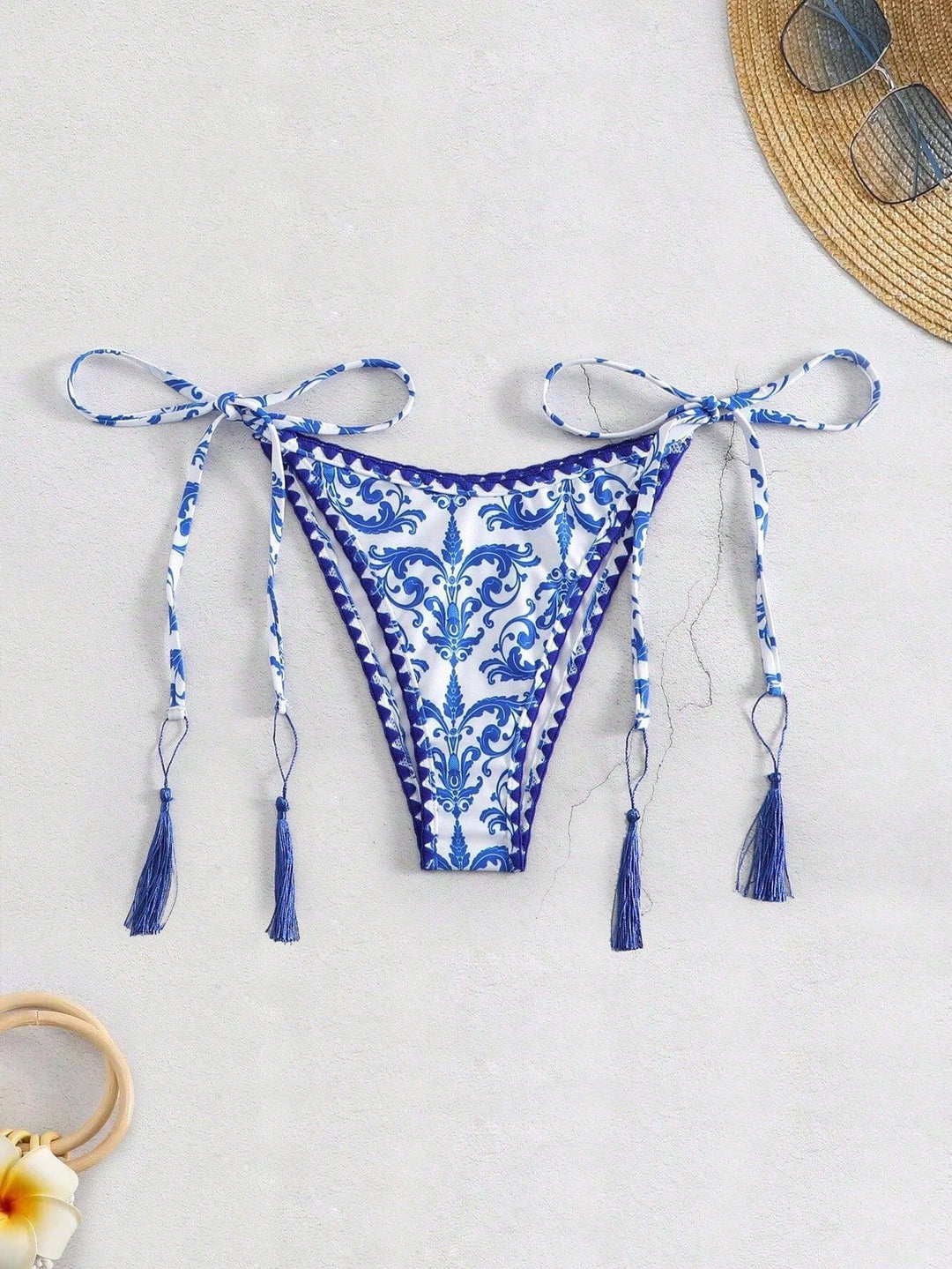 Damen Bikiniunterteil mit eleganten Quastendetails Echo Archiv