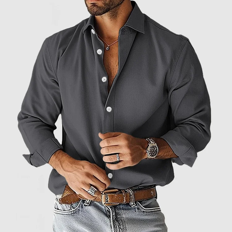 Herren Modisches Langarmhemd – Arvello