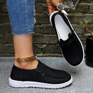 Damen Slip-On Sneaker im Mokassin-Stil mit elastischem Einstieg und profilierter Komfortsohle Echo Archiv