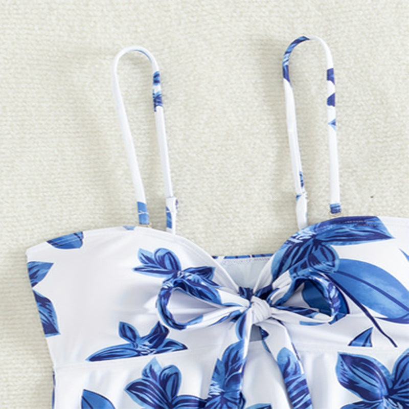 Damen Tankini-Set mit floralem Design und verstellbaren Trägern Echo Archiv
