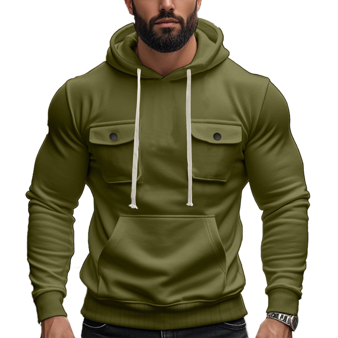 Herren Hoodie mit praktischen Brusttaschen Echoarchiv