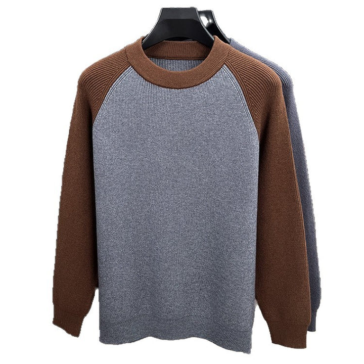 Herren modischer Sweatshirt mit Raglanärmeln und feiner Struktur Echoarchiv