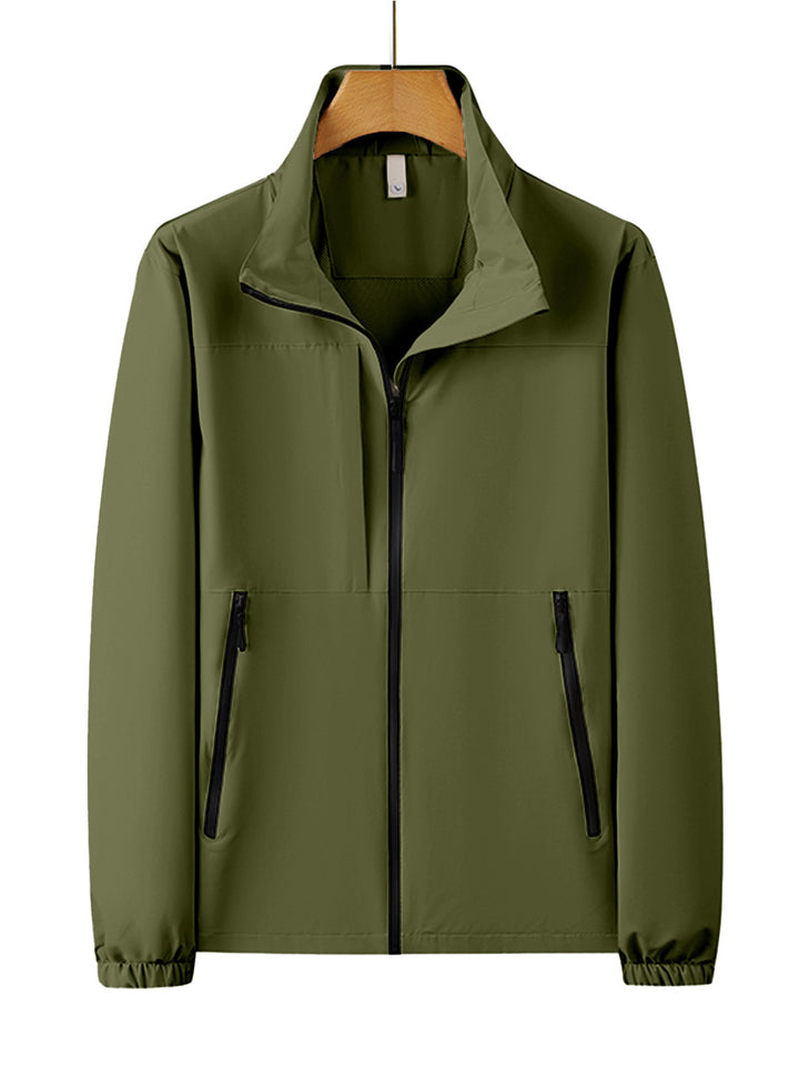 Herren leichte Windjacke mit praktischen Reißverschlusstaschen Echoarchiv