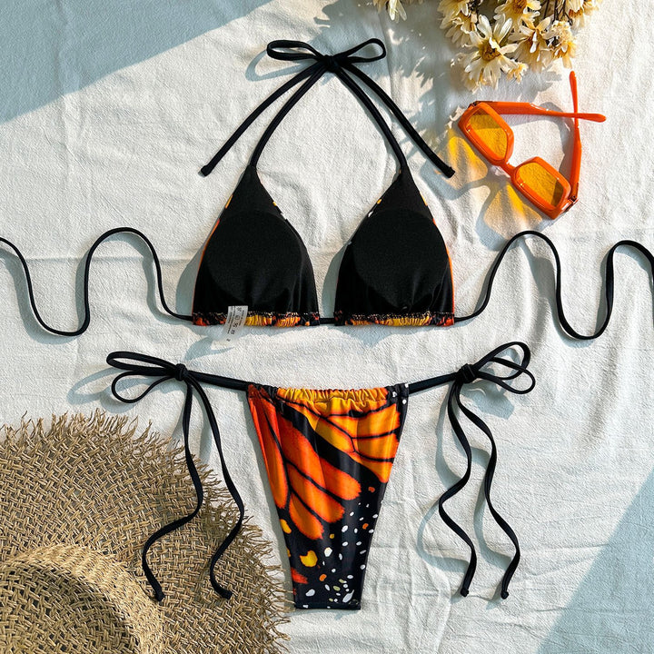 Damen Triangel-Bikini mit raffinierten Binde-Details Echo Archiv