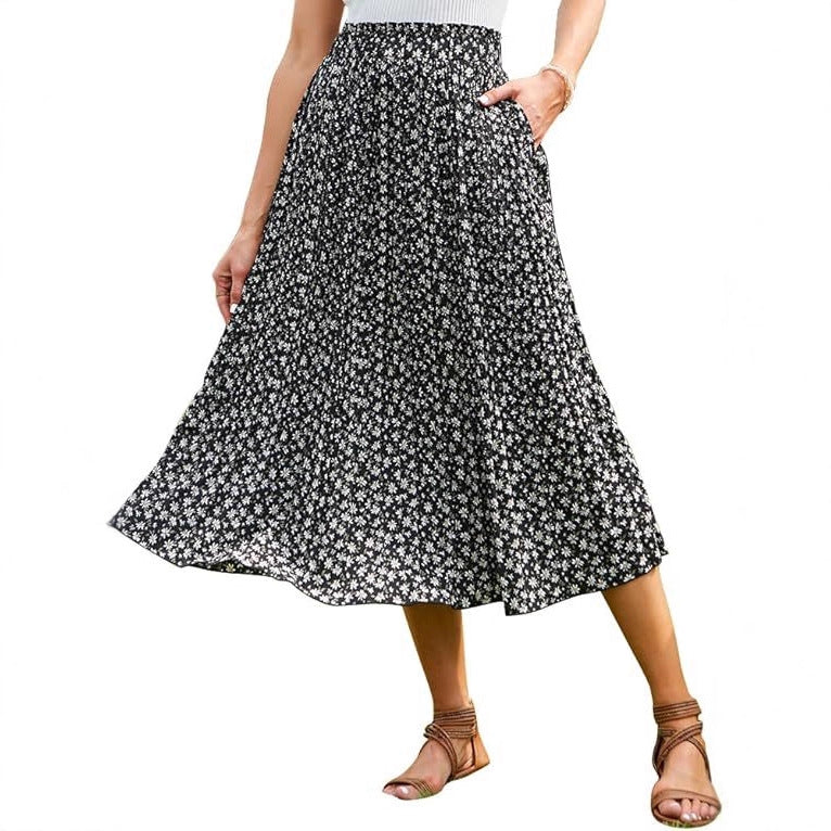 Damen Maxirock mit modischem Animal Print Echo Archiv