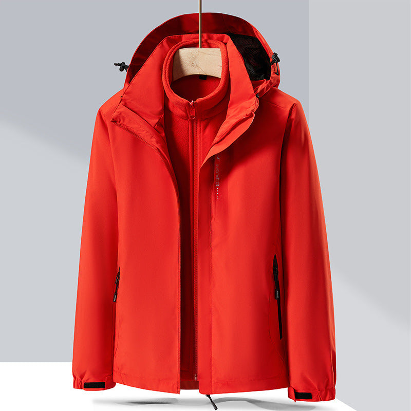 Damen dreilagige Softshelljacke mit herausnehmbarer Fleece‑Innenjacke – Célinea