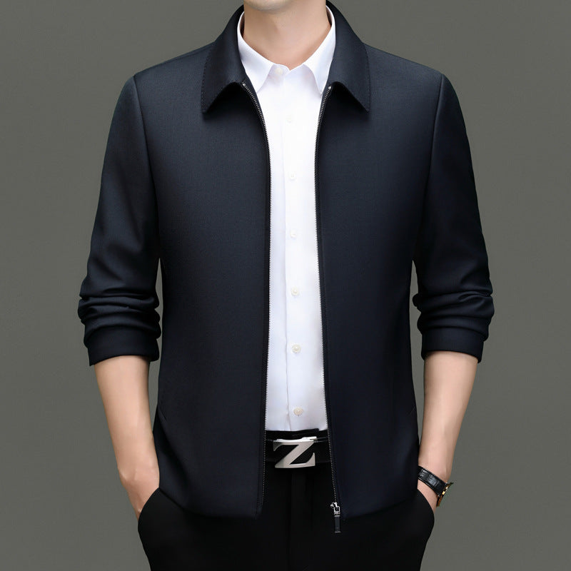 Herren elegante Übergangsjacke mit modernem Schnitt und praktischen Taschen Echoarchiv