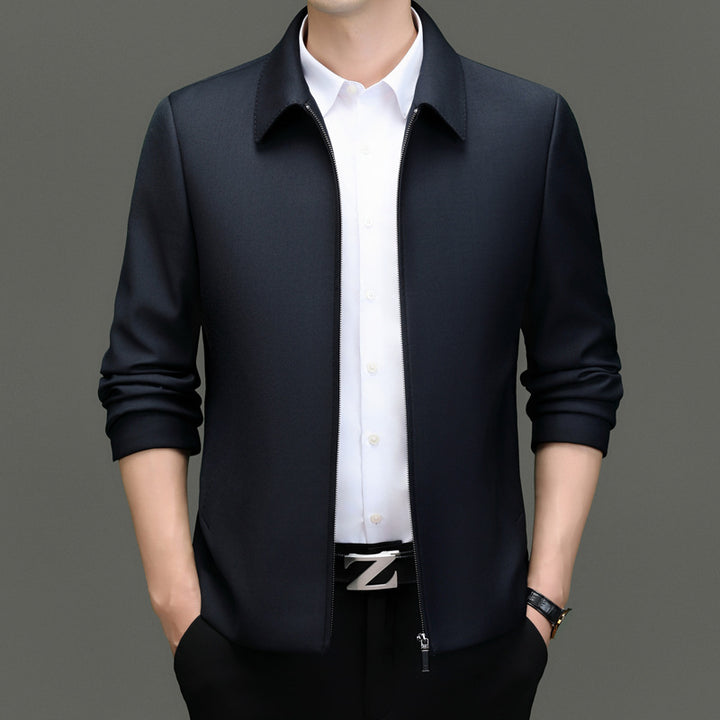 Herren elegante Übergangsjacke mit modernem Schnitt und praktischen Taschen Echoarchiv
