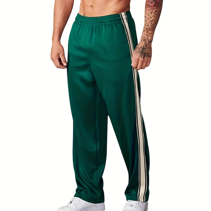 Herren Sportliche Trainingshose mit seitlichem Tape-Streifen und elastischem Bund Echoarchiv
