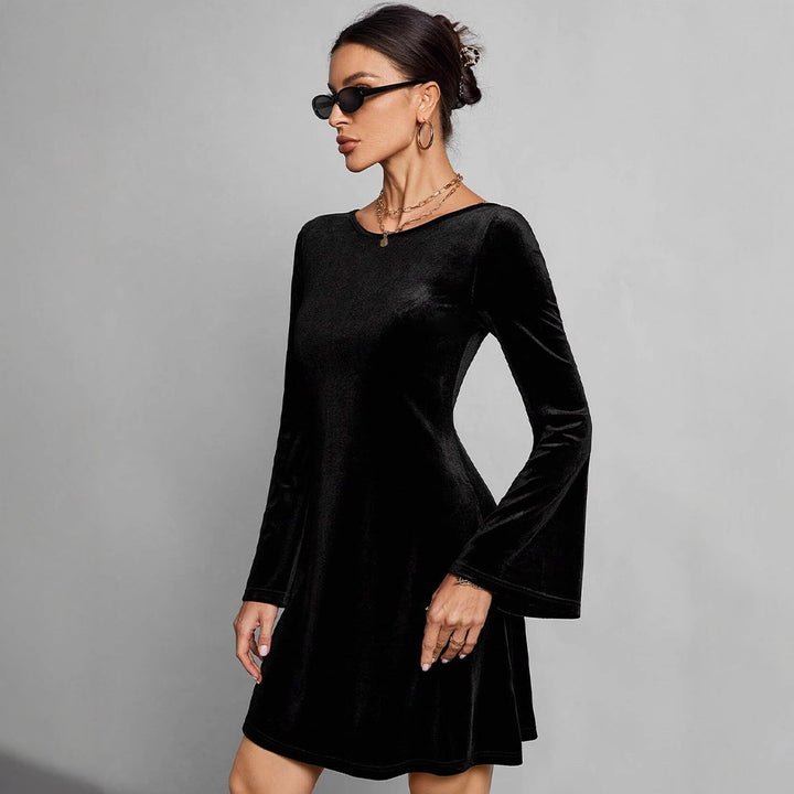 Damen figurbetontes Langarmkleid Echo Archiv