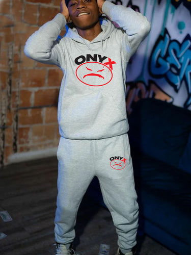 Herren Hoodie- und Jogginghose-Set mit markantem Grafikdesign Echoarchiv