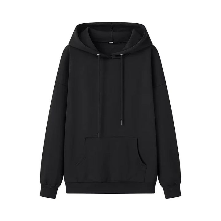Unisex nan oversized Kapuzenpullover aus Baumwollmix mit Kängurutasche, Bindebandkapuze und Rippbündchen Echo Archiv
