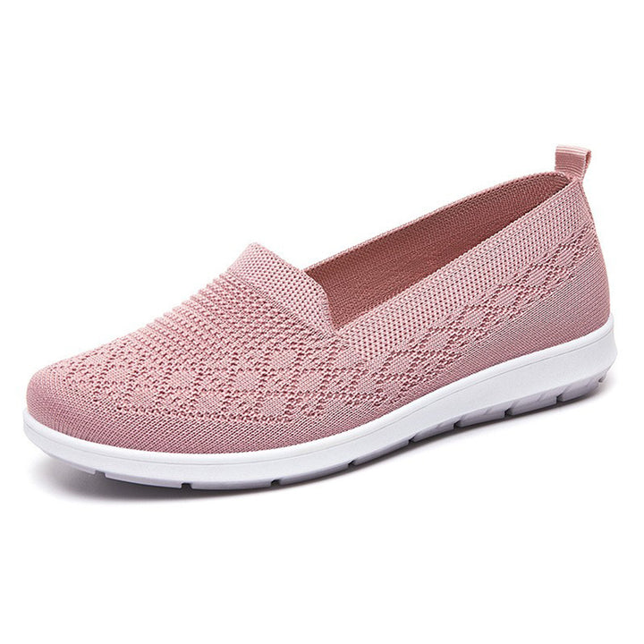 Damen nan leichter gestrickter Slip-On Komfort-Walking-Sneaker mit atmungsaktivem 3D-Strickoberteil und flexibler Leichtlaufsohle Echo Archiv