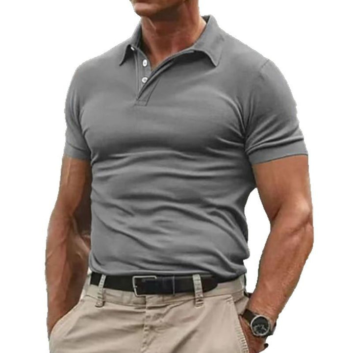 Herren Poloshirt mit klassischem Baumwollmix und modischen Details Echoarchiv