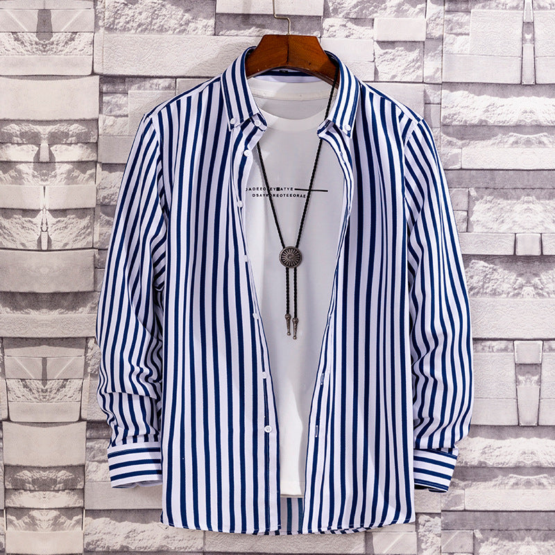 Herren nan lässige Hemdjacke aus leichter Baumwollmischung mit Button-Down-Kragen Echo Archiv