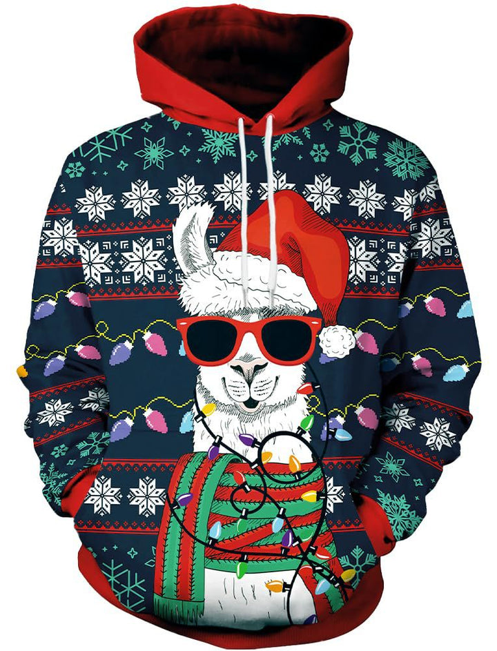 Damen Humorvoller Weihnachts-Kapuzenpullover Echoarchiv