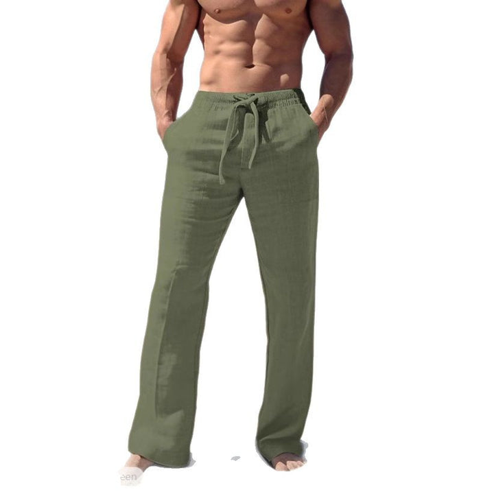 Herren Leichte Strandhose aus atmungsaktivem Leinenstoff Echoarchiv
