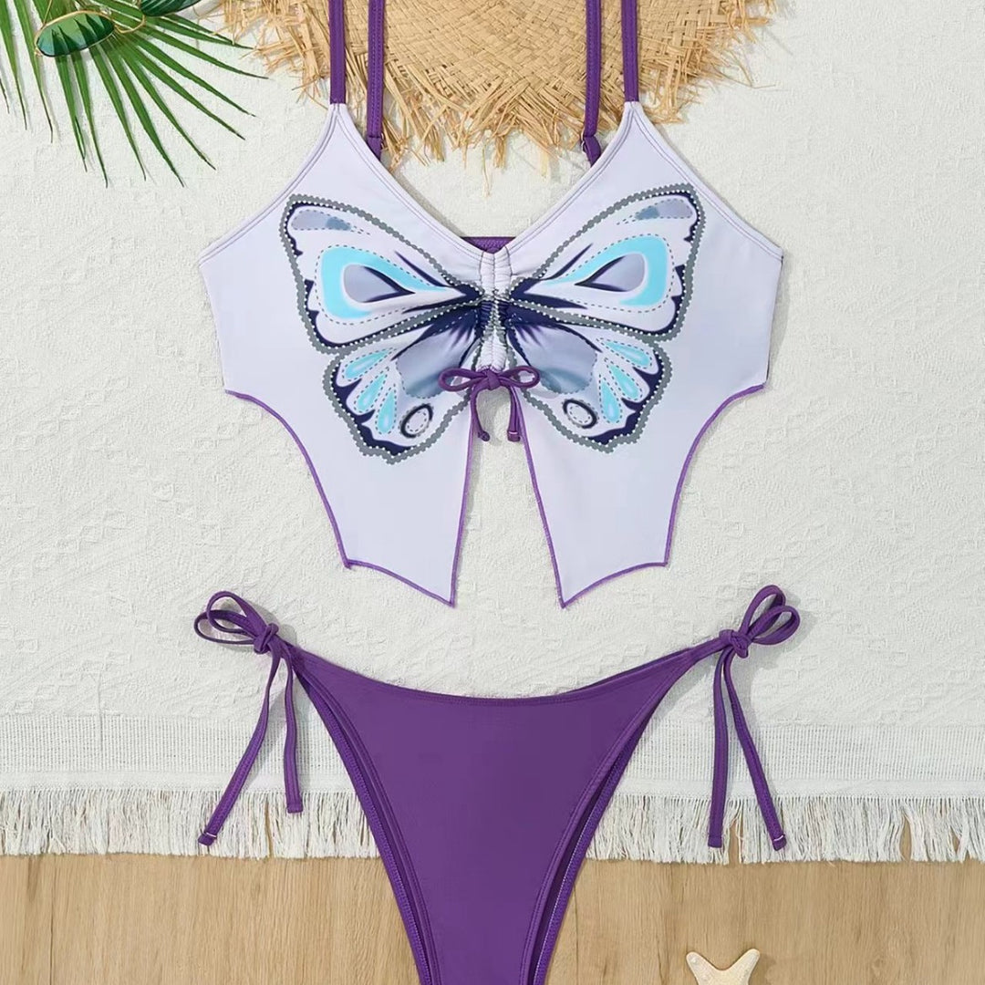 Damen Bikiniset mit verspieltem Schmetterlingsdesign Echo Archiv