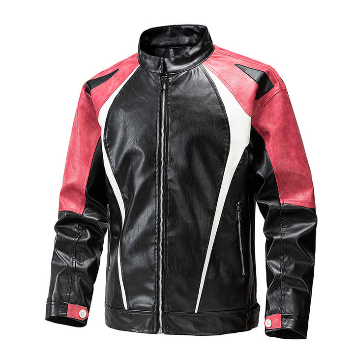 Herren modische Motorradjacke mit ergonomischen Nähten und Sicherheitsdetails Echoarchiv