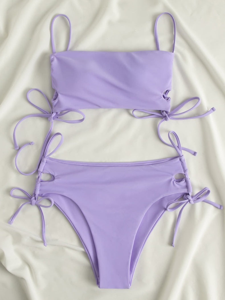 Damen Crop-Top mit verstellbaren Schleifen Echo Archiv