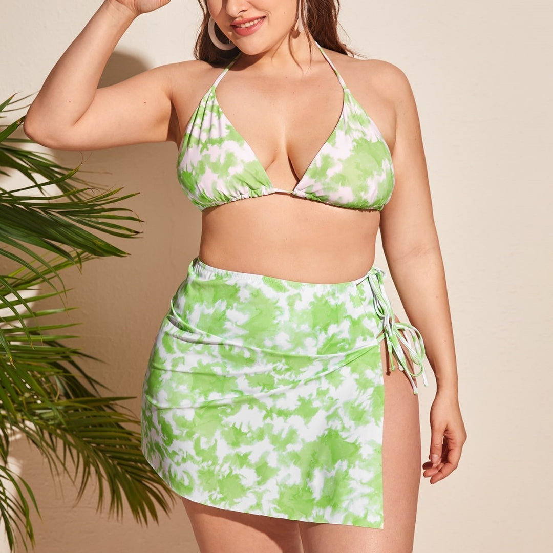 Damen Bikini-Set mit verspieltem Wickeldesign und elastischem Hosenbund Echo Archiv