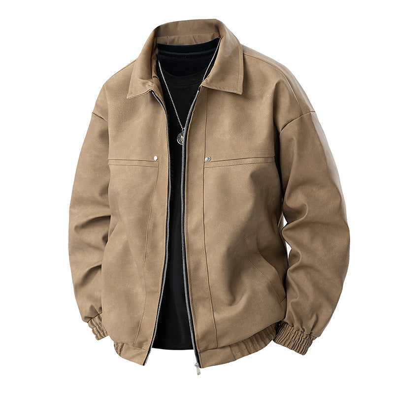 Herren Lässige Wildlederjacke Echo Archiv
