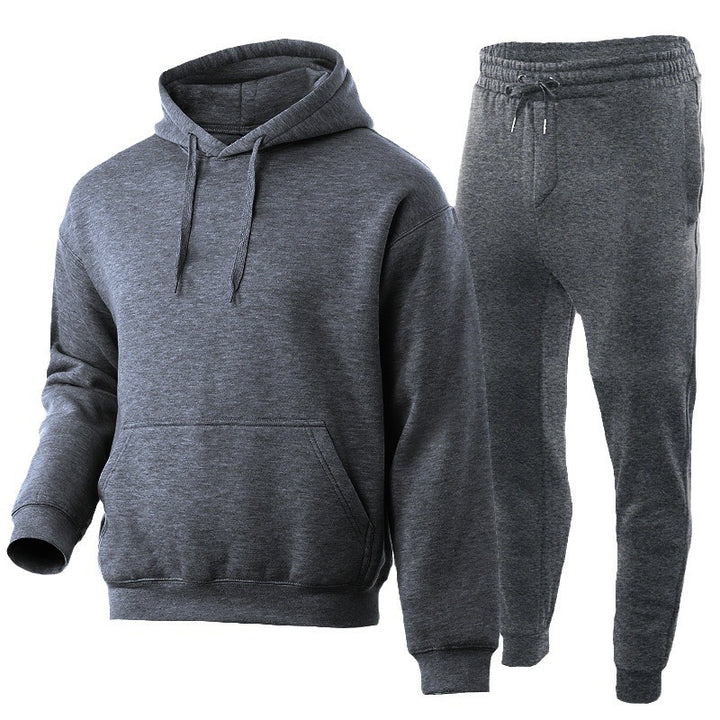 Unisex Premium-Sweatset mit doppelt vernähtem Hoodie, Kängurutasche und ergonomischer Tapered-Jogginghose Echo Archiv