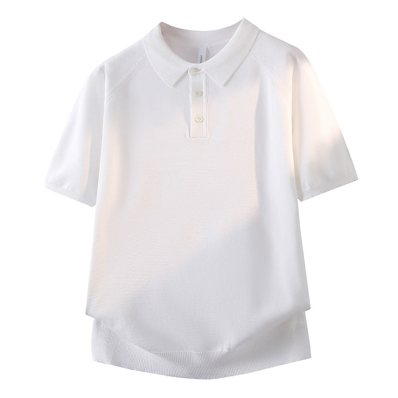 Damen Modisches Kurzarm-Polohemd mit strukturiertem Design Echo Archiv