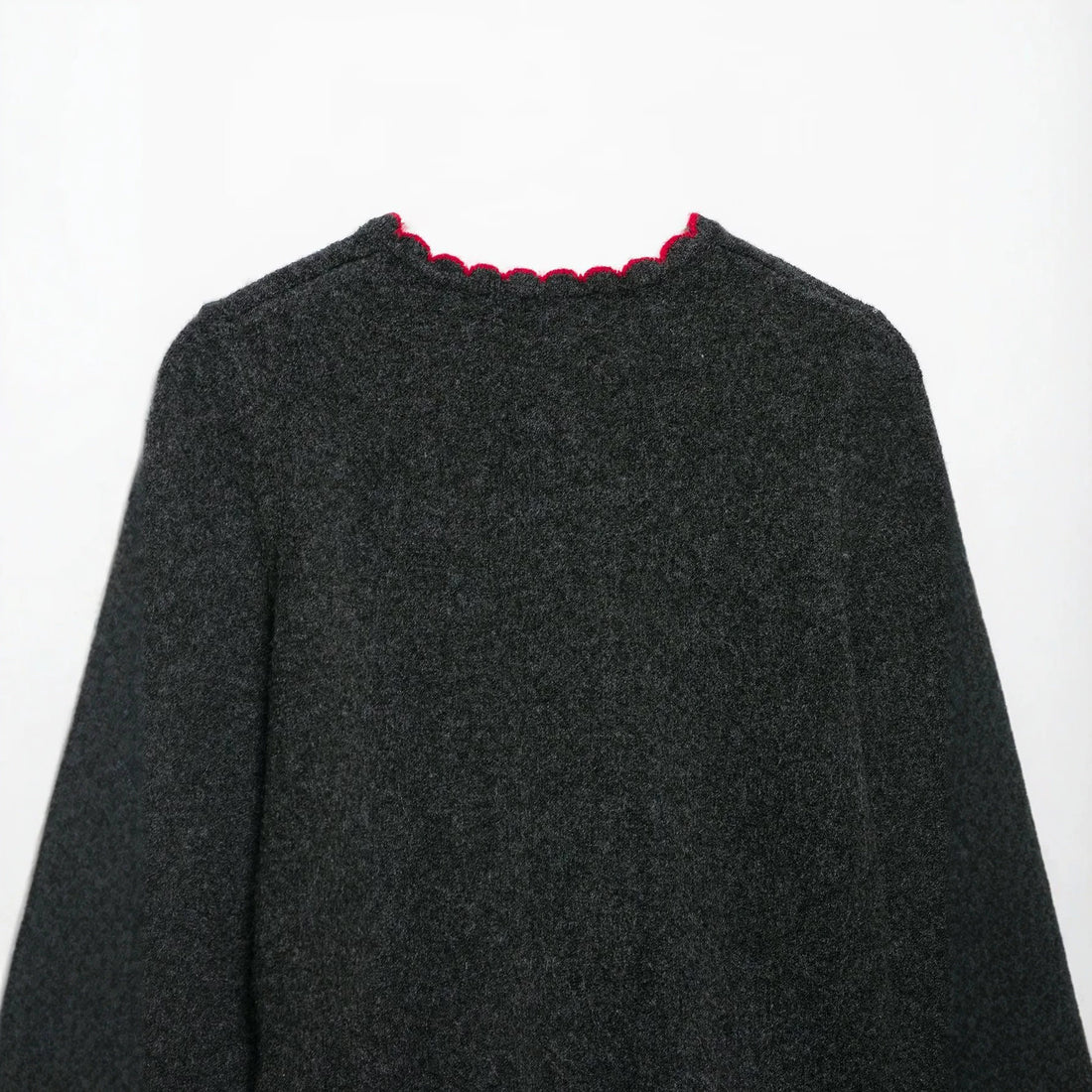 Damen Feinstrick-Cardigan mit Muschelkante und Perlmuttknöpfen Echoarchiv