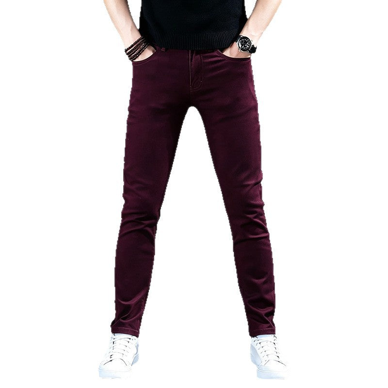 Herren Modische Slim-Fit Hosen Echoarchiv