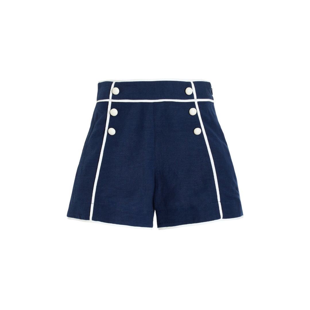 Damen Sportlicher Schwimmanzug mit Langarm und Knopfdetails Echo Archiv