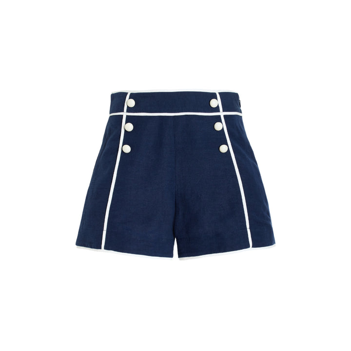 Damen Sportlicher Schwimmanzug mit Langarm und Knopfdetails Echo Archiv