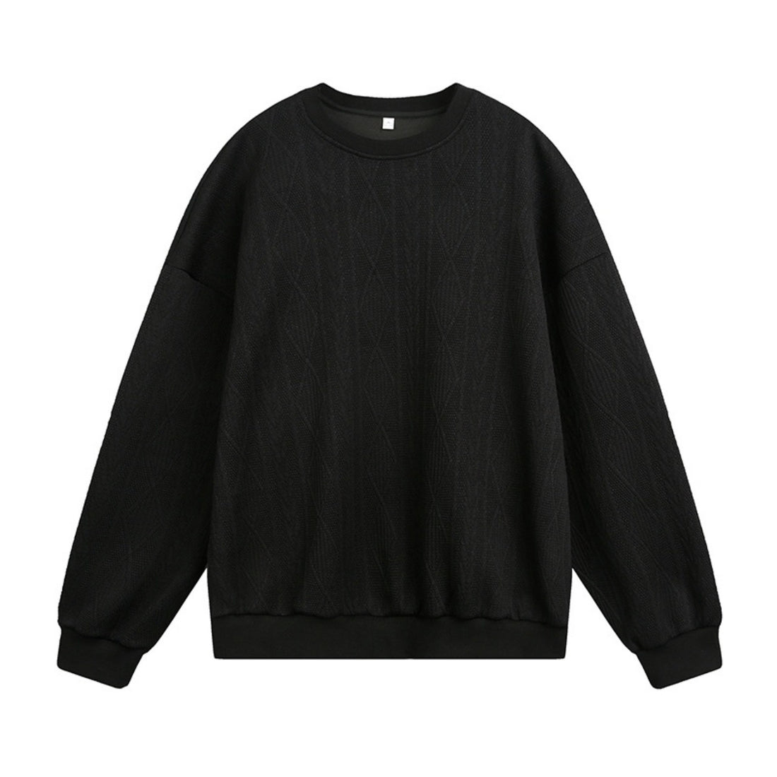 Unisex Oversize Kabelstrick-Sweatshirt mit feiner Zopfmusterstruktur Echo Archiv