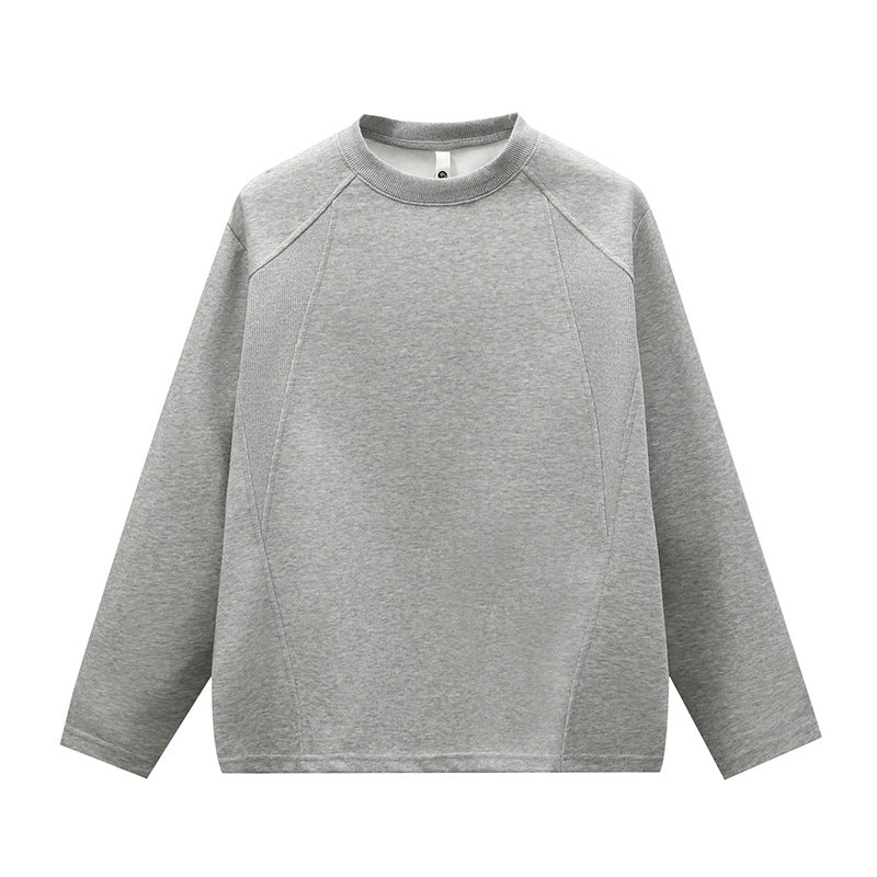 Unisex Oversize Rundhals-Sweatshirt mit Raglannähten und feiner Struktur Echoarchiv