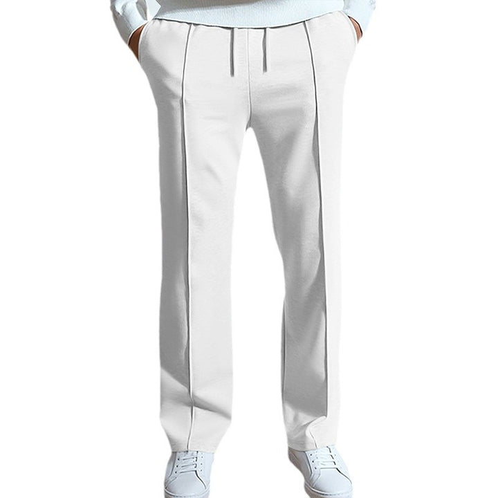 Herren Elegante Freizeithose mit bequemen Seitenstreifen und Gummizug Echoarchiv