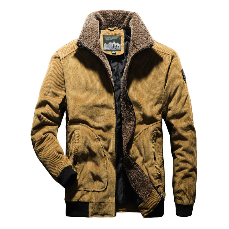 Herren Lässige Cordjacke mit warmem Teddyfutter Echo Archiv
