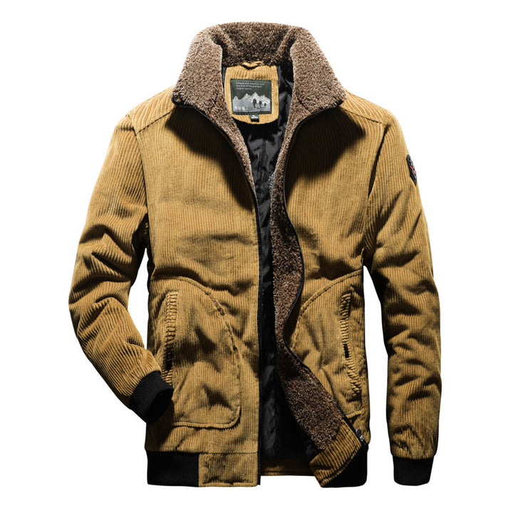 Herren Lässige Cordjacke mit warmem Teddyfutter Echo Archiv