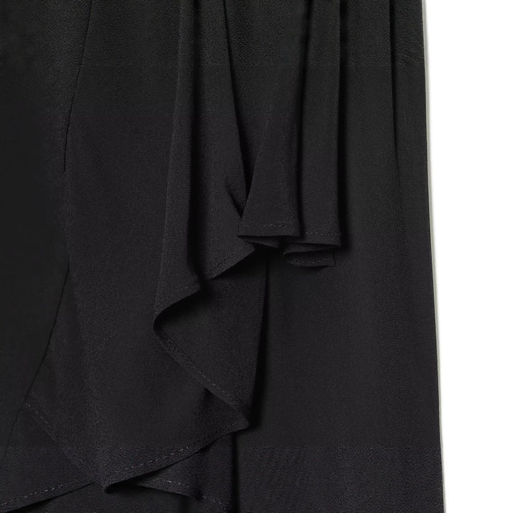 Damen Kurze Cape-Übergangsjacke mit Volantlagen und Stehkragen Echoarchiv