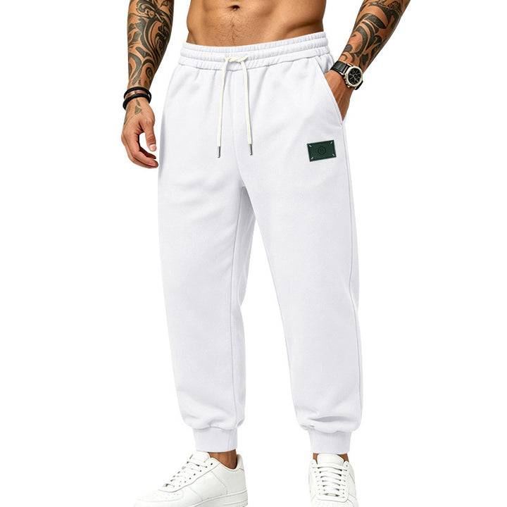 Herren lässig geschnittene Sweat-Jogginghose mit elastischem Bund, Kordelzug und Bündchen Echoarchiv