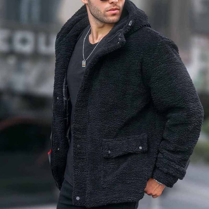 Herren kuschelige Teddyfelljacke Echoarchiv
