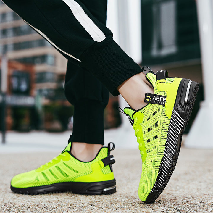 Unisex atmungsaktive Strick-Performance-Sneaker mit gepolsterter Air‑Zwischensohle – Norré