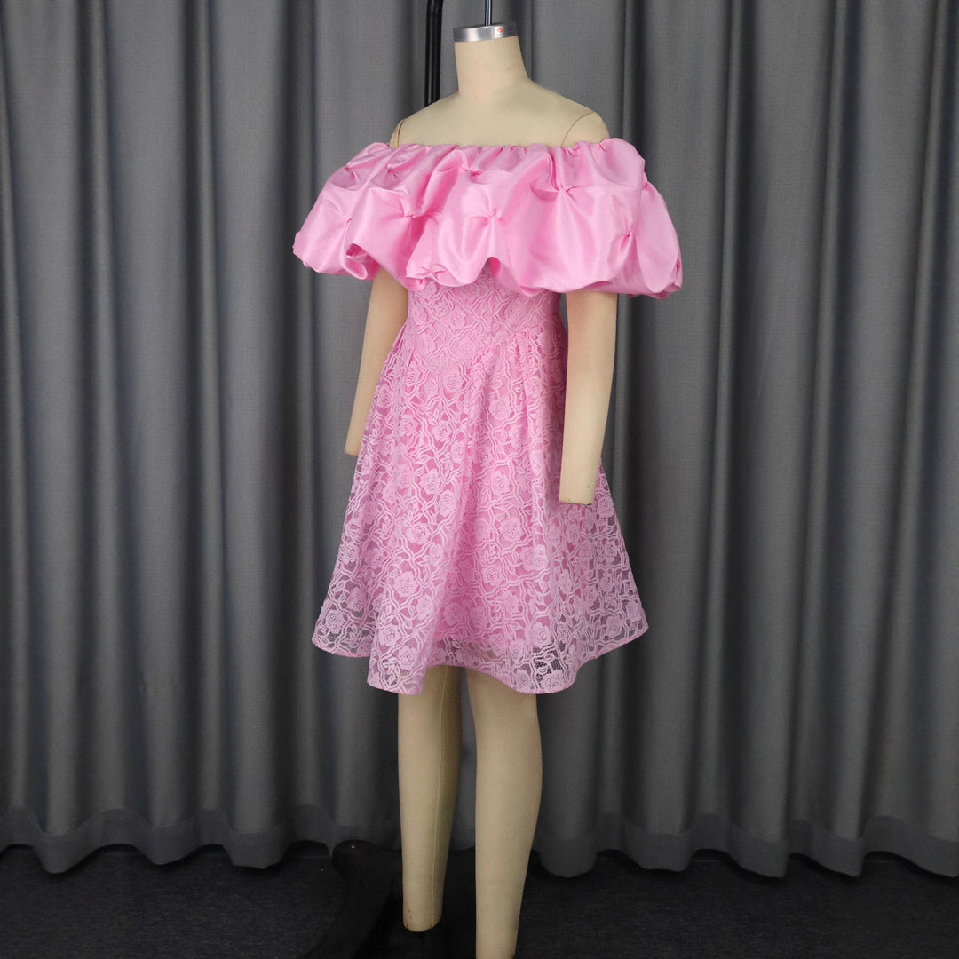 Damen Freizeitkleid mit schulterfreiem Volant Echo Archiv