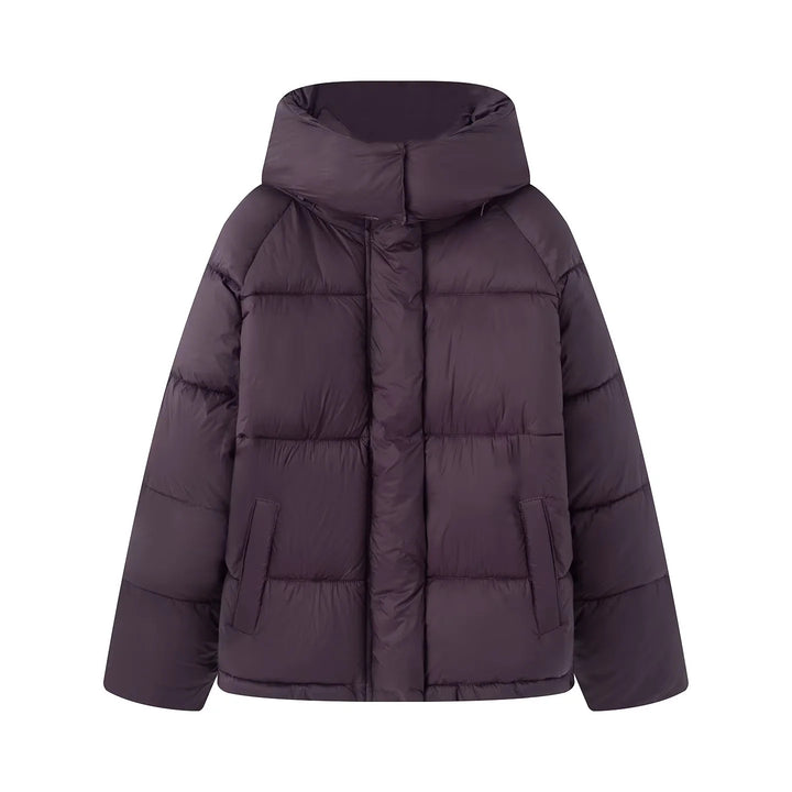 Damen nan kastige Steppjacke mit voluminöser Kapuze, leichter Thermofütterung und Eingrifftaschen Echo Archiv