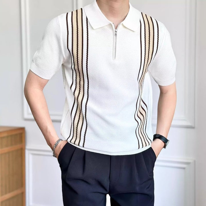 Stylisches Polohemd für Herren mit Reißverschluss Echo Archive