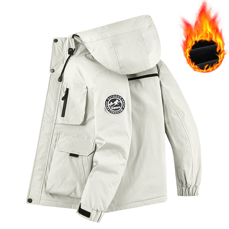 Herren Technischer Thermo-Parka mit Microfleece-Innenfutter und Utility-Taschen Echo Archiv