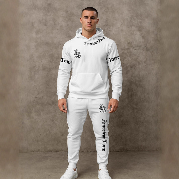 Herren Urbaner Hoodie und Jogginghose Set Echoarchiv