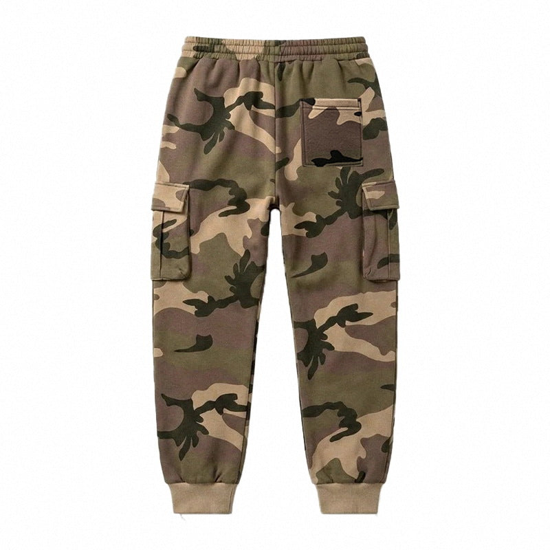 Herren Cargohose im Jogger-Stil mit elastischem Bund, Kordelzug und Mehrfachtaschen Echoarchiv
